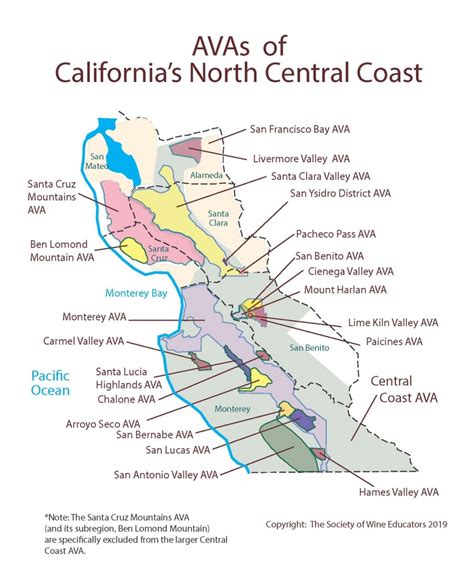 Swe Map 2019: California—Northern Central Coast – Wine, Wit, And Wisdom ...