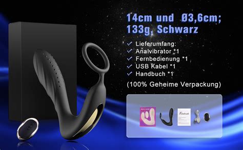 Analvibratoren Für Mann Mit Penisring Postata Stimulation Männer Extrem