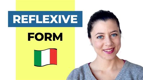 Reflexive Form In Italian Verbs Pronouns YouTube