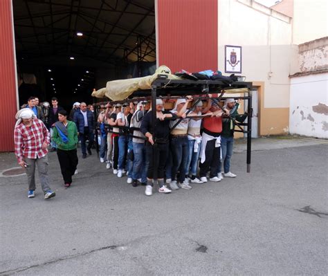 COFRADÍA DE LA FLAGELACIÓN IMÁGENES DEL PRIMER ENSAYO DEL PASO DE PALIO