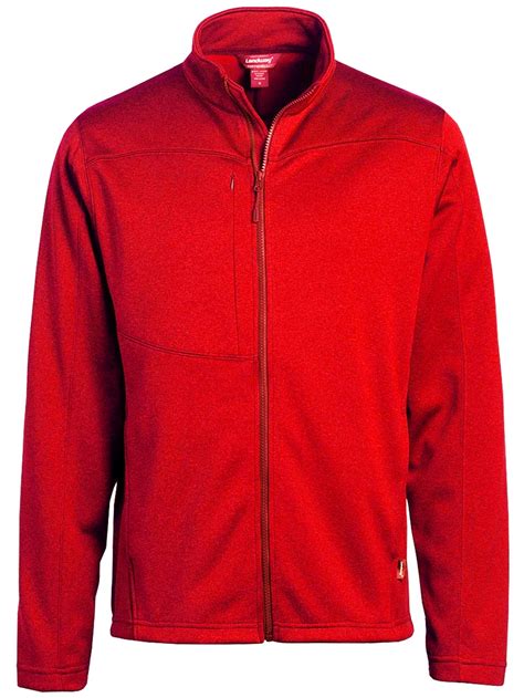 Landway Men S Flash Bonded Fleece Soft Shell Full Zip Golf Jacket Small Red