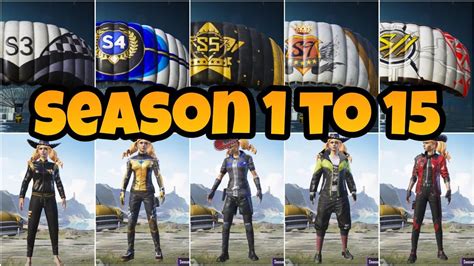 All Tier Reward Season 1 To 15 Pubg Mobile All Outfits And