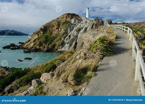 Castle Point Lighthouse In Wairarapa New Zealand Stock Photo Image