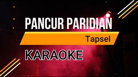 Lydia Karaoke PANCUR PARIDIAN Tapsel Mandailing Lirik Musik Lydia