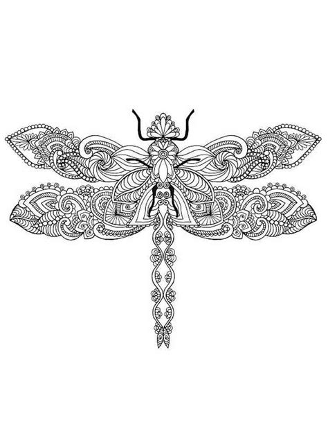 Dragonfly Coloring Pages For Adults