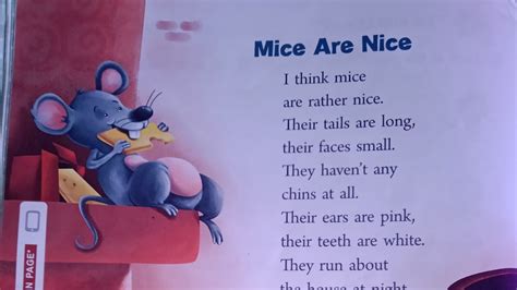 Poem Mice Are Niceclass 1 Youtube