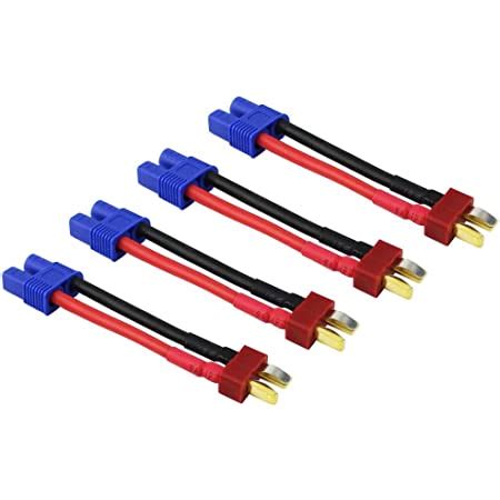 Amazon FLY RC 4pcs EC3 Female Connector Adapter To Deans Style T