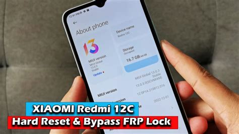 XIAOMI Redmi 12C Hard Reset Bypass Google Account FRP Lock ICTfix