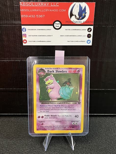 Pokémon TCG Dark Slowbro Team Rocket 29 Holo Unlimited Rare eBay