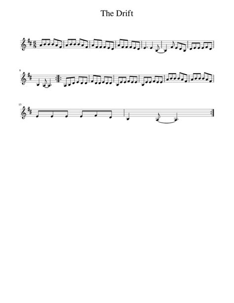 The Drift Sheet Music For Piano Solo Easy