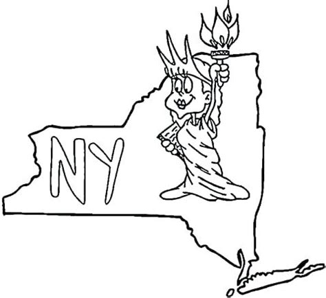 New York State Flag Coloring Page at GetColorings.com | Free printable ...