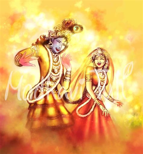 radha krishna playing holi wallpaper happy holi krishna radha vector