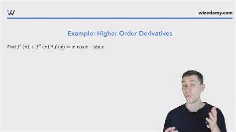 Higher Order Derivatives Wize University Calculus 1 Textbook Wizeprep