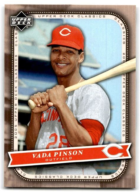 Upper Deck Classics Vada Pinson Cincinnati Reds Ebay