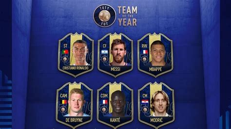 Fifa 19 Team Of The Year Announced Are Messi Ronaldo And Mbappe In