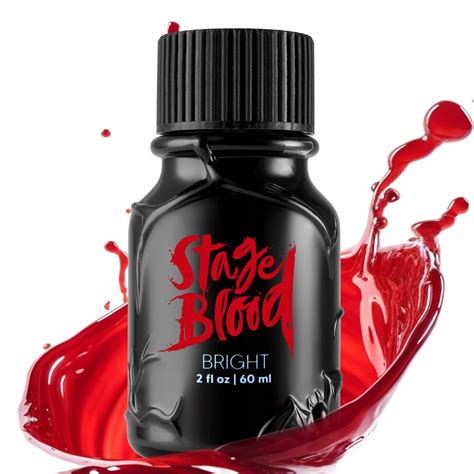 Halloween Fake Blood Makeup, 2 oz Stage Blood Bottle | Spooktacular ...