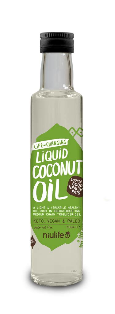 Liquid Coconut Oil - 500ml Glass Bottle - Niulife