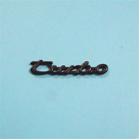 X Matte Black Turbo Small Metal Sticker Badge Decal Emblem Car Luxury