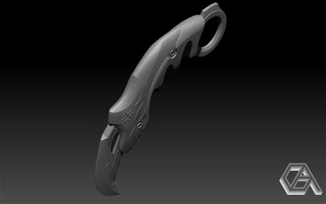 Valorant Champion Karambit Stl 3D Model 3D Print Printable Etsy New