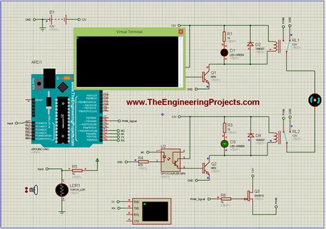 Dc Motor Speed Control Using Arduino In Proteus The Engineering Projects