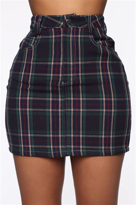 Extra Credit Plaid Mini Skirt Green Combo In 2021 Mini Skirts Plaid Mini Skirt Mini Skirt