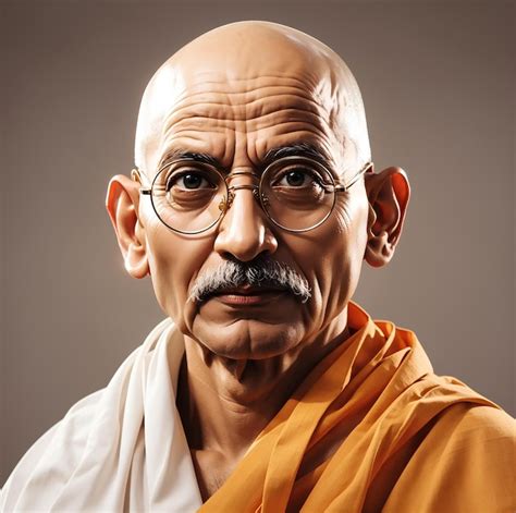 Premium Ai Image Vector Art Representation Of Mahatma Gandhi India