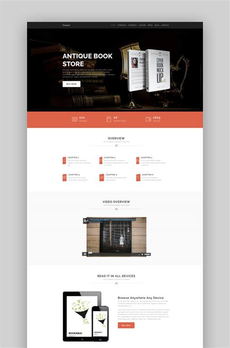 20 Best Book EBook Landing Page Theme Designs 2020 Examples