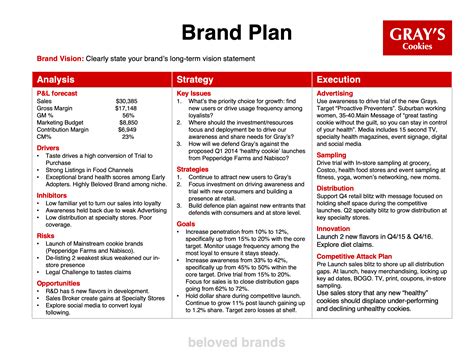 Brand Marketing Strategy Template
