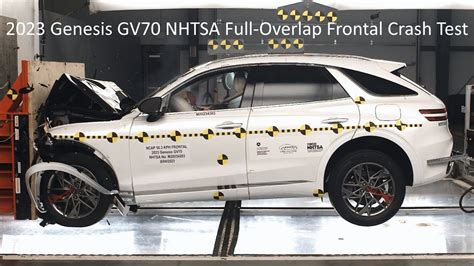 2022 2024 Genesis Gv70 Non Ev Nhtsa Full Overlap Frontal Crash Test Youtube