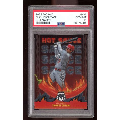 Shohei Ohtani Panini Mosaic Hot Sauce PSA Pristine Auction