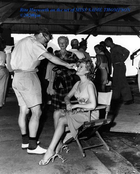 Rita Hayworth On The Set Of Miss Sadie Thompson ©2020bjm Rita