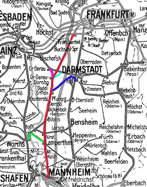 Auszug Streckenkarte