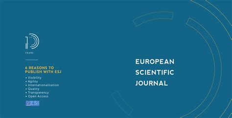 ESJ April COVER PAGE | European Scientific Journal, ESJ