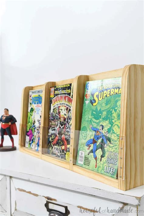 Easy DIY Comic Book Display Shelf - Houseful of Handmade