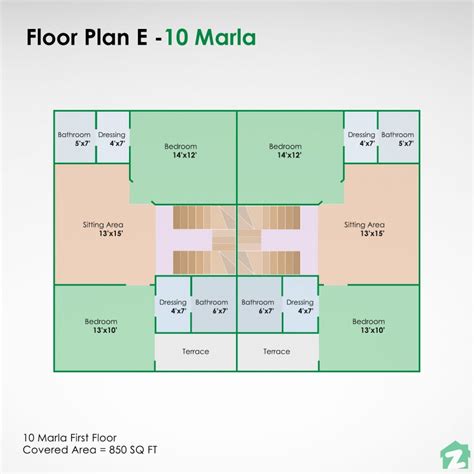 10 Marla House Plan