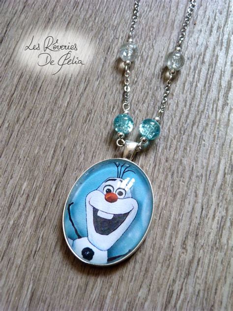 M Daillon Sautoir Illustr Olaf Avec Perles Craquel Es Collier Par