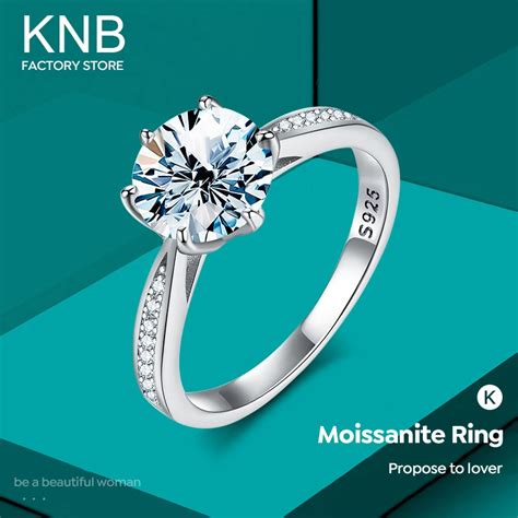 Knb Moissanite An Is De Diamante Para Mulheres Real Ct