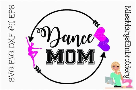 Dance Mom Monogram Svg Cutting File 136046 Cut Files Design Bundles