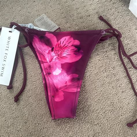 White Fox Bikini Bottoms Size Small Brand New With Depop