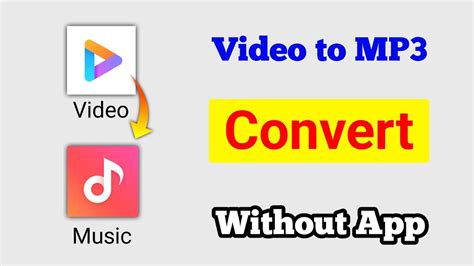 Video Ko MP3 Me Convert Kaise Kare Video To Mp3 Without App YouTube