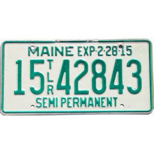 2015 Maine Semi Trailer #1542843 | Old Truck License Plates