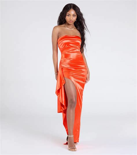 orange dresses formal 3