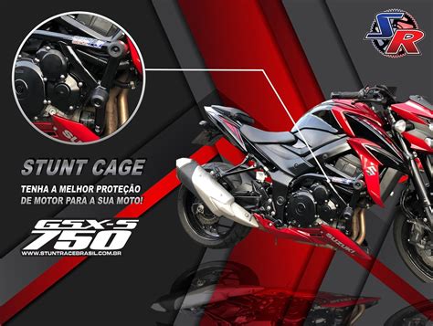 Protetor De Motor Stunt Cage GSX S Naked A Box Racing