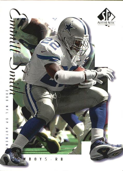 2000 Sp Authentic Football Card 22 Emmitt Smith Ebay