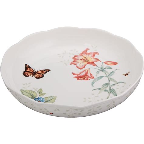 Mo Finance Lenox Butterfly Meadow Low Serve Bowl White Buy