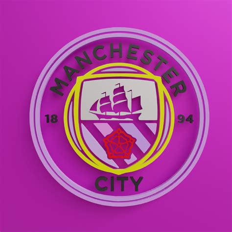 Free STL file MANCHESTER CITY LOGO 🏙️ ・3D printer design to download・Cults