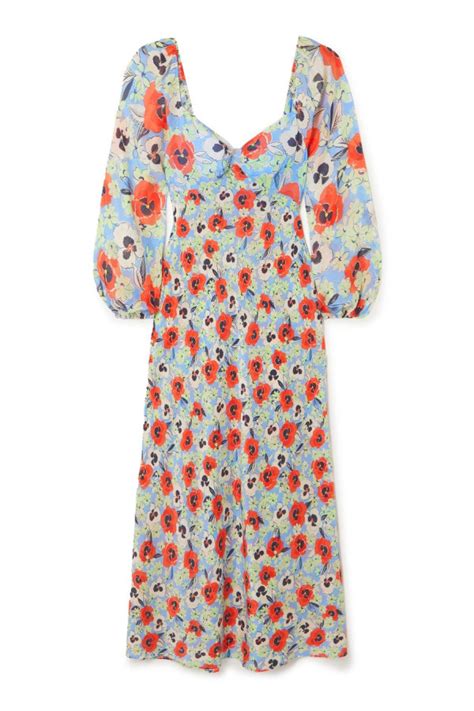 Rent Gio Floral Print Dress Rixo Hurr