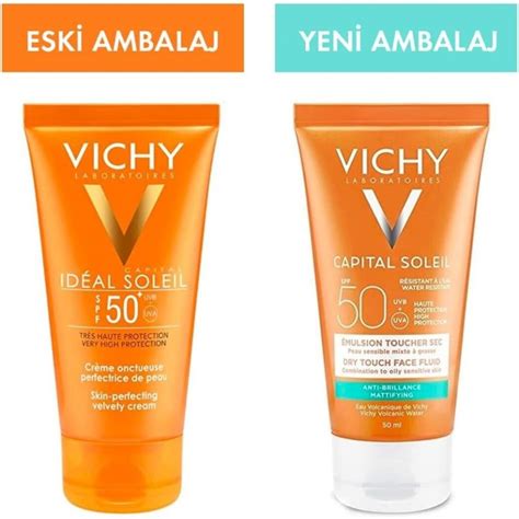 Vichy Ideal Soleil Dry Touch Emulsion Spf 50 50 Ml Karma Ve Yağlı