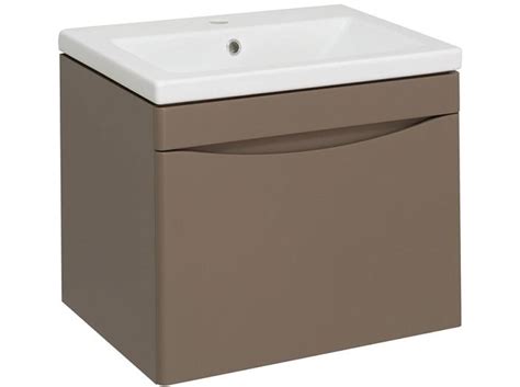 Тумба под раковину Runo подвесная бежевая Афина 60 купить недорого по ...