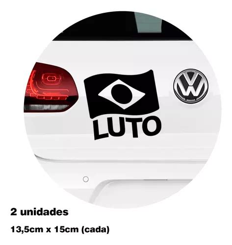 Kit 2 Adesivos Vinil Automotivo Rede Globo Lixo Fora Lula